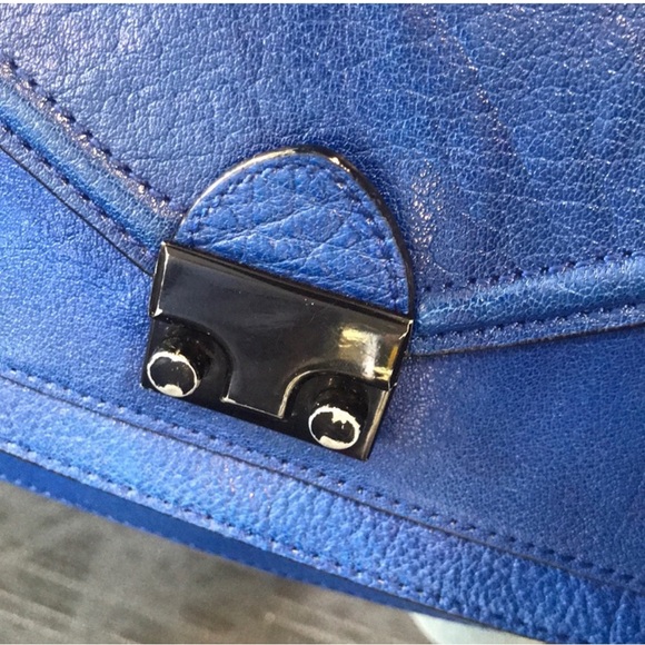 Loeffler Randall Black blue messenger bag satchel - Picture 3 of 6